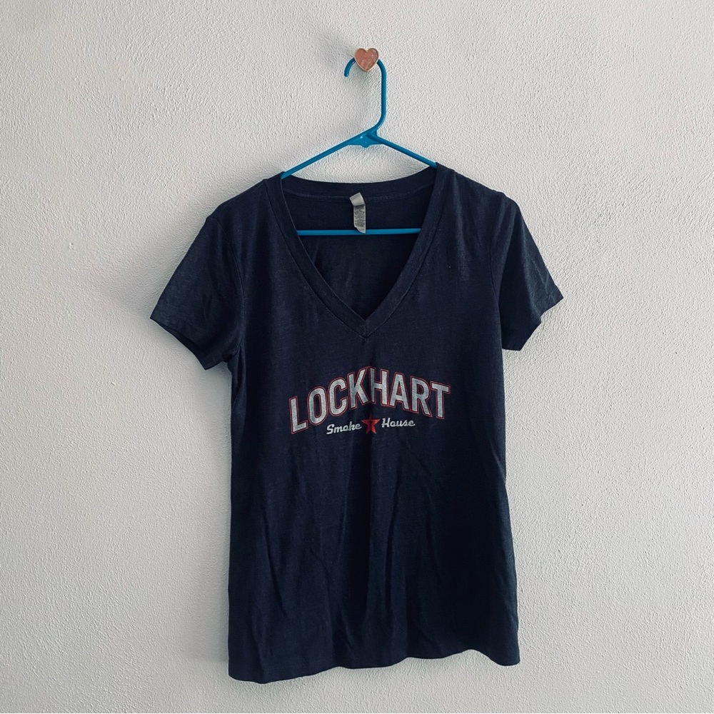 Next Level Lockhart Smokehouse blue tee